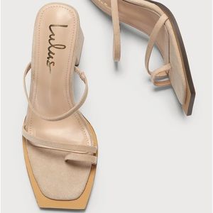 Jillo Bone Suede High Heel Sandals